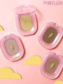 PINKFLASH Highlighter + Kontur Matte 2-in-1 1,5g, Tekstur Bedak Halus dan Lembut, Mudah Dibaurkan Tanpa Bercak atau Menggumpal, Tahan Minyak dan Keringat, Tahan Pudar dan Anti Luntur Sepanjang Hari - #H02 CAHAYA BULAN - View 9