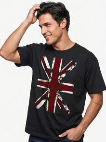Men T-Shirts - 黑色 - 查看 1