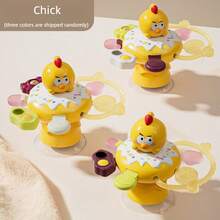 1pc Multifunctional Baby High Chair Suction Cup Spinning Toy Base, Detachable Educational Early Learning Grasping Soothing Toy, Cute Chick And Rabbit Styles, Birthday Gift, Christmas Gift, Holiday Gift, Random Shipment - Mixed Color - View 7