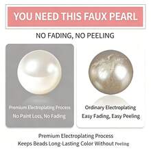 High Brightness Faux Pearl DIY Handmade Jewelry Accessories With Perforated Beads 4-8mm Mixed Loose Bead Material Round Beads. - SET - View 7