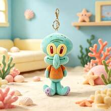 SpongeBob SquarePants Muñeco de peluche colgante con llavero de Bob Esponja, Calamardo, Eugene H. Krabs y Gary, regalo de cumpleaños y Navidad - Multicolor - Ver 10