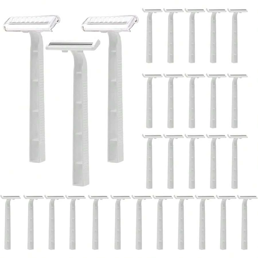 5/20/50pcs Women's Disposable Razors Bulk Sensitive Skin Bikini Line Razor For Bathing Hotel Travel, Face Razor, Hair Removal, Shaver For Women - Multicolor - View 1