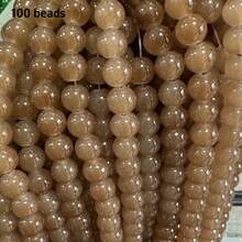 100顆 8mm 仿玉彩色玻璃圓珠,DIY手鍊串珠散珠 - 彩色 - 查看 39