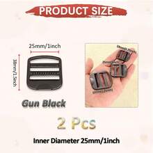 SinHo Zinc Alloy Ladder Lock Buckles Non-Slip Webbing Strap Adjusters Rustproof Metal Slide Premium Buckles For Backpack Gear Repair - Multicolor - View 21