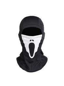 Multiple Horror Pattern Quick-Dry Headwear, Breathable Lightweight Sweat-Proof Face Mask, Windproof, Suitable For Motorcycle Riding, Cycling And Street Sports, UV Protection Headgear, Suitable For Running, Fishing, Halloween Cosplay And Outdoor Activities - Multicolor - View 12