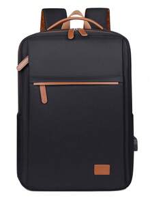 Travel Laptop Backpack, Fits 15.6 Inch Laptop; Built-In Luggage Strap Small Travel Backpack, Compliant With Airline Carry-On Standards, White Commuter Business Daily Backpack, Suitable For Outdoor Travel, Work Storage Bag, Hiking Backpack - Multicolor - View 8
