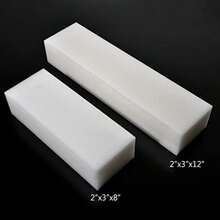 3/4" X 4-½" X 3" HDPE Block White Polyethylene Rectangular Solid Plastic Tapping Block High Density Sheet Great For DIY Projects For Machining Home Floor Improvement - White - View 2