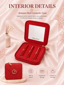 Giorgio Armani 阿瑪尼紅色化妝盒 - 紅色 - 查看 8
