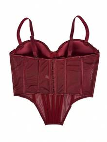 Women Chest Bracket - Burgundy - View 4