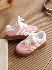 1 Pair Children's Skate Shoes Baby Walking Shoes Girls' Training Shoes Sports - Pink - View 3