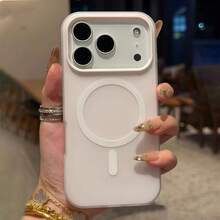夏季清新色果凍感 2 合 1 磁吸手機殼，適用於 iPhone 16 17 16e 17e，磨砂防摔硬殼，適用於 iPhone 15 14 13 11 16 Pro Max 17 Pro Max 12 - 白色 - 查看 9