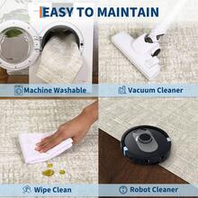 Modern Washable Solid Kitchen Printed Area Rug Easy To Clean Home Aesthetic Decor Carpet Stain Resistant Non Shedding Floorcover Low Pile Soft Entrance Runner Rug Non Slip Bordered Mat Throw Rug For Living Room Dinning Room Bathroom Bedroom Laundry - 米棕色 - 查看 10