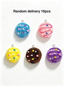 10/20/100pcs Star Ice Cream Ball Resin Charms DIY Necklace Bracelet Earrings Phone Chain Pendant - Ice Cream Ball - View 11