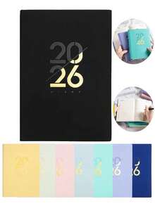 Diary Notebook, Vintage Diary Notebook For Women And Girls, Includes 2026 Calendar, 2026 Daily Planner Notebook, 365 Days Daily Planner For Students, Teachers And Professionals (English Version) - A5 Size Time Management Notebook - One Size - View 3