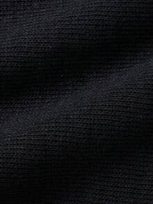 CAMEL CROWN Topi Rajut Benang Wol untuk Wanita Musim Dingin Hangat Tahan Angin Topi Pelindung Musim Gugur dan Musim Dingin Topi Wol Kecil untuk Wajah - Hitam - View 4