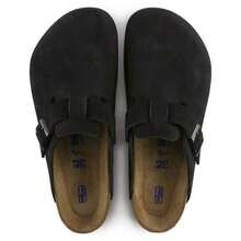 Birkenstock Boston Soft Footbed Mens Clog - 黑色 - 查看 4