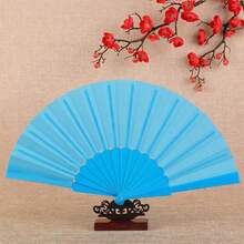1pc Women's Folding Hand Fan, Vintage Fabric Fan - Carnival Fan, Chinese Kung Fu Tai Chi Festival Dance Decorative Handheld Fan, Christmas Gift/Birthday Gift, Elegant Lightweight Kung Fu/Tai Chi Fan - Professional Folding Design, Classic Sound Effect, Traditional Chinese Style (Due To The Fragile Material Of The Fan, There May Be Defects. The Fan Is 23cm Long, Please Note Before Purchasing.) - Multicolor - View 14