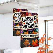 2/4/48pcs Autumn Series Thanksgiving Funny Turkey Slogan Print Kitchen Towels - Super Soft, Highly Absorbent Polyester Dishcloths And Hand Towels, Perfect For Holiday Decor, Kitchen Decor, Party Decor - Multicolor - View 5