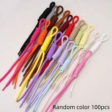 1-100pcs Colorful Dopamine Braided Polyester Handmade Rope, DIY Bag, Phone Chain, Jewelry Pendant Fashion Accessories - Multicolor - View 11