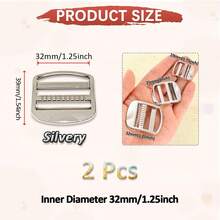 SinHo Zinc Alloy Ladder Lock Buckles Non-Slip Webbing Strap Adjusters Rustproof Metal Slide Premium Buckles For Backpack Gear Repair - Multicolor - View 19