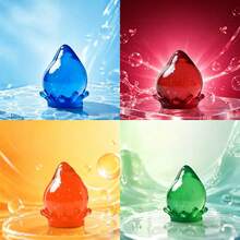 Ne Oh Stress Relief Toy Dreamy Water Drop Flowing Texture Cube Maltose Squeeze Toy - 彩色 - 查看 1
