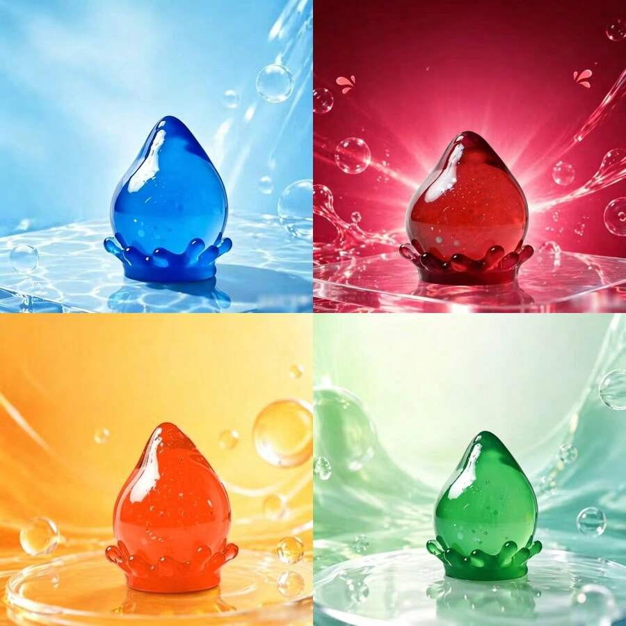 Ne Oh Stress Relief Toy Dreamy Water Drop Flowing Texture Cube Maltose Squeeze Toy - 彩色 - 查看 1