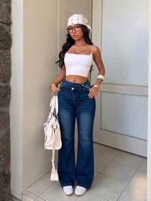 Women Jeans - Medium Wash - View 3
