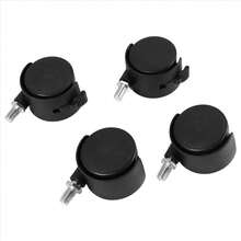 Set Of 4 Screw In Caster Wheels - 2 With Lock Function - View 3