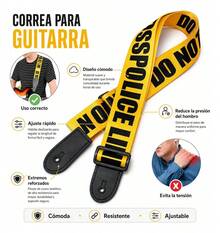 Musical Instrument Straps - Yellow - View 5