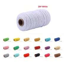2mm 100m Cotton Rope Cotton Thread, Suitable For Handmade Knitting, Knitting Crafts, Crochet Handmade, Bohemian Decor, Twisted Braided Rope, Handmade Bow Gift Packaging Material, Wedding Decoration, Handmade Gifts, String Lights, Plant Hanging Baskets - 2mm - View 28