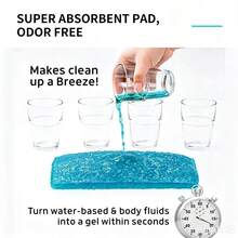 2026 Back To School Season 40/20/10pcs Disposable Absorbent Pads, Instant Absorption Of Body Fluids, Gel-Like Disposable Portable Absorbent Pads And Liners - White (600ML) - View 7