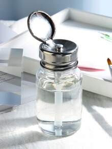 200ml 長方形翻蓋瓶，指甲油卸除瓶，可重複填充瓶，壓力式指甲油卸除，卸妝液，酒精 - 彩色 - 查看 8