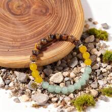 9-In-1 Magic Crystal Elastic Bracelet, Unisex, Symbolizing Peace, Wealth, Prosperity, Good Luck, Love And Protection, Crystal Beads Bring Optimism, Positivity And Confidence, Perfect Gift For Halloween, Christmas, Party, Birthday And Daily Wear - Multicolor - View 4