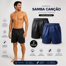 KIT 2 SAMBA CANCAO CETIM CORES SORTIDAS - Multicolorido - Visão 1