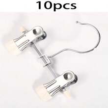 20/10/1pc Multi-Function Adjustable Clips, Back To School, Non-Slip Brushed Metal Pants Clips, Portable Shoe Drying Clips, Suitable For Clothing Stores And Home Use, No-Mark Clips - Multicolor - View 16