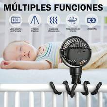 Baby Stroller Cooling Fans - Black - View 3