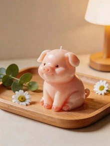 Cute Sitting Pig Silicone Mold, Candle Mold - 3D Pig Design, Suitable For DIY Candles, Resin Crafts, Soap Making - Reusable And Easy To Demold - Handmade Gifts, Home Decor, Birthday Party Decoration - Sitting Pig - View 1