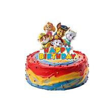 PAW Patrol 主題派對裝飾，三角旗幟橫幅與蛋糕裝飾插牌，生日用品 - 彩色 - 查看 12