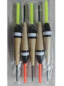 FTK 3pcs Fish King Fishing Floats, 9.06 Inches/0.21 Oz, Balsa Wood Vertical Fishing Floats - Multicolor - View 14