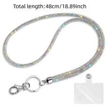 1pc Multicolor Rhinestone Lanyard - Durable Nylon With Metal Buckle, Elegant Sparkling ID And Phone Keychain, Suitable For Office, Teacher, Student (7 Colors: Mixed/Grey/Pink/Red/Green/Blue/Black), Halloween, Christmas - Multiple Styles - View 16