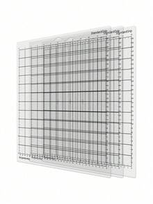 3/4pcs Mesh Cutting Mat, Self-Adhesive Surface, Grid Scale, Compatible With Multiple Cutting Machines, Suitable For Sticker Cutting, Fabric Processing, Handmade Crafts, Christmas Themed Material Cutting, Back To School, School Supplies, Art - A - View 13