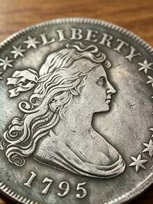 American 1795 Commemorative Coin Collection Statue Of Liberty Coin Souvenirs Crafts Ornaments USA Coin Lucky Coin,Bust-Style Antique Craft Commemorative Coin - Multicolor - View 3