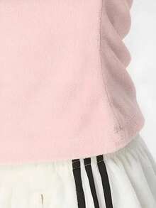 Adidas Summer New Striped Casual Crew Neck Versatile Loose Fit Women's Sports Short Sleeve T-Shirt - Pink - View 5