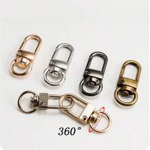 25/50pcs Rotating Door Keychain Keyring, Metal Clasp, Suitable For Jewelry Accessories And DIY Keychain Jewelry Making - Keychain - View 3