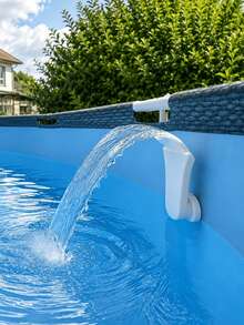 Pool Outlet Fountain Waterfall Jet Nozzle, Universal Threaded Connection For Easy Installation, Wide Opening For Smooth And Steady Water Flow, Sturdy And Durable With Multiple Colors Available, Suitable For Home Backyard Above-Ground Frame - Multicolor - View 1