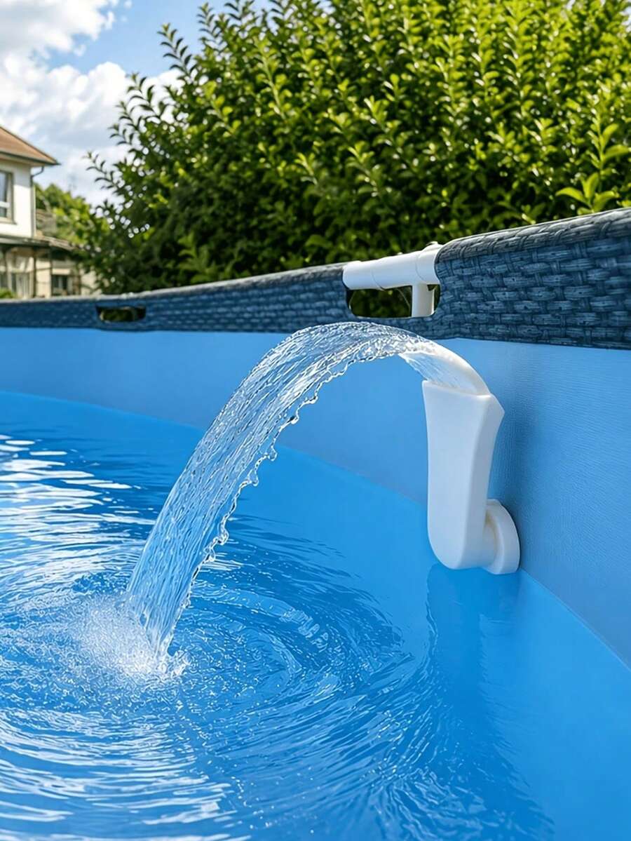 Pool Outlet Fountain Waterfall Jet Nozzle, Universal Threaded Connection For Easy Installation, Wide Opening For Smooth And Steady Water Flow, Sturdy And Durable With Multiple Colors Available, Suitable For Home Backyard Above-Ground Frame - Multicolor - View 1