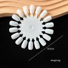 10pcs 180 Colors Nail Art Color Palette Oval Nail Shape Practice Finger Round Sunflower Nail Color Sample Sticks Nail Gel Display Color Card Nail Gel Color Display Plate - Multicolor - View 11
