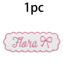 Custom Lace Embroidery Name Hook And Loop, Cute Personalized Badge For Jackets, Bags And Hats, Customized Text & Icon Name Label, Customizable Fashion Accessory Gift For Friends, Birthday, Halloween, Thanksgiving And Christmas - Style B - View 12
