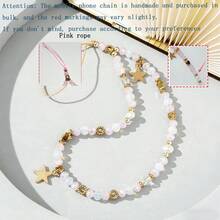 极简星形元素 1 件装彩色五角星吊坠手机链 时尚手机壳挂饰 极简手机挂绳 春季礼物 派对 - 彩色 - 查看 12