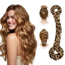1pc Multifunctional Satin Heatless Curling Hair Scrunchie Seamless Curling Rod With Hair Tie, Medium Creamy Pink, Sleep Heatless Curling Tool Hair Styling Tool Kit - Multicolor - View 15